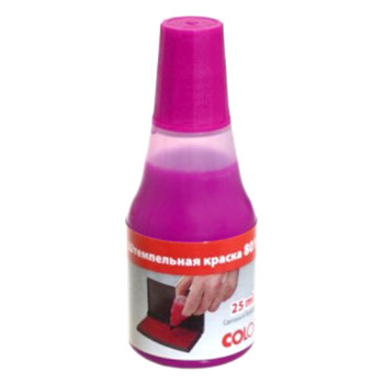 Штемпельная краска, 25мл, фиолетов. на водно-глицериновой основе 801/25violet