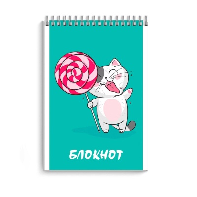 Блокнот А7 40л  гребень "СЛАДОСТЬ" клетка   65971  1/5