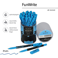 РУЧКА "FunWrite. Взгляд зверя. Волк" ШАРИКОВАЯ 0.5 ММ, СИНЯЯ 20-0212/45    1/24