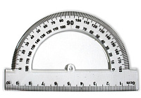 Транспортир 10см 180* прозрачный б/цв. AR-3104 1/24