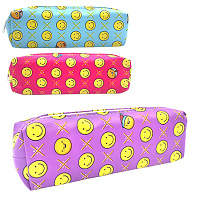 Пенал-косметичка Smiles 210*70*30мм цв.асс.  К-08186