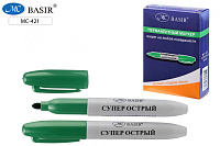 Маркер ЗЕЛЕНЫЙ перманентный, 2,0 mm.  МС-421/зел./  1/12