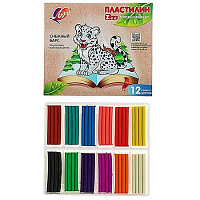 Пластилин 12цв, 180гр ZOO со стеком 29С1722-08 	  1/16