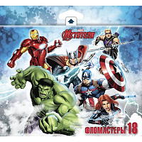 Фломастеры 18 цв.  "MARVEL -Мстители"  картон.к.  BFk_18122     1/12