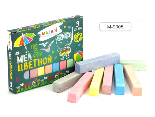 Мел  9цв.  М-9005  1/20