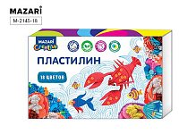 Пластилин 18цв, 360гр классический со стеком М-2145-18  1/10