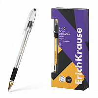 Ручка шариковая  ULTRA L-30  Gold Stick&Grip Classic черная 0,7мм   EK61042    1/12