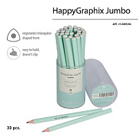 Карандаш ч/гр  "GraphixZefir. Зефирный мятный" 4В супер мягкий, 3.5 мм  21-0065/04  1/30