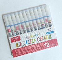 Маркер меловой "LIQUID CHALK" ГОЛУБОЙ 3мм  арт.20857