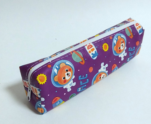 Пенал-косметичка CUTE, 19х7х4 см, на молнии  асс. M-9535