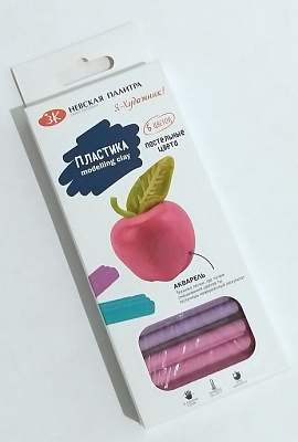 Пластика 6цв. 120г  "Я- Художник!"  пастельные цвета  запекаемая 222411511 