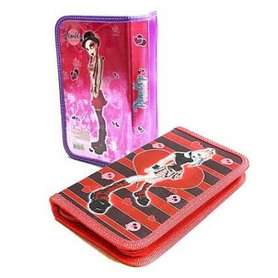 Пенал "PinUp Girls"  лам. серебро  250803   8П25  1/48