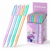 Ручка шариковая  U-108 Stick Pastel Bloom Ultra Glide Technology 1,00мм  трехгр.к. синяя  ЕК61020  1/50