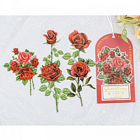 Наклейка декор. ROMANTIC ROSES 10шт 100*150mm арт.HGD-LMMG004
