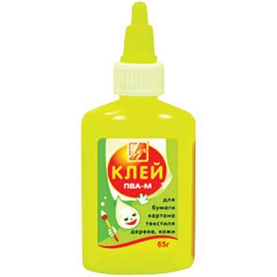Клей ПВА " Луч " желтый флакон  65г  20С1352-08  1/55