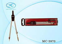 Циркуль  +грифель  в футляре  МС-2870  1/20