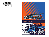 Блокнот А7  40л  гребень "Авто" клетка  М-16662   1/100