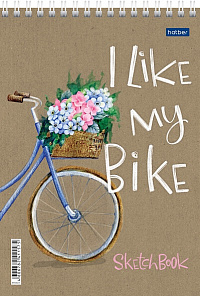 Скетчбук А5 32л КРАФТ на гребне-My bike- 32Б5Aгр_26517
